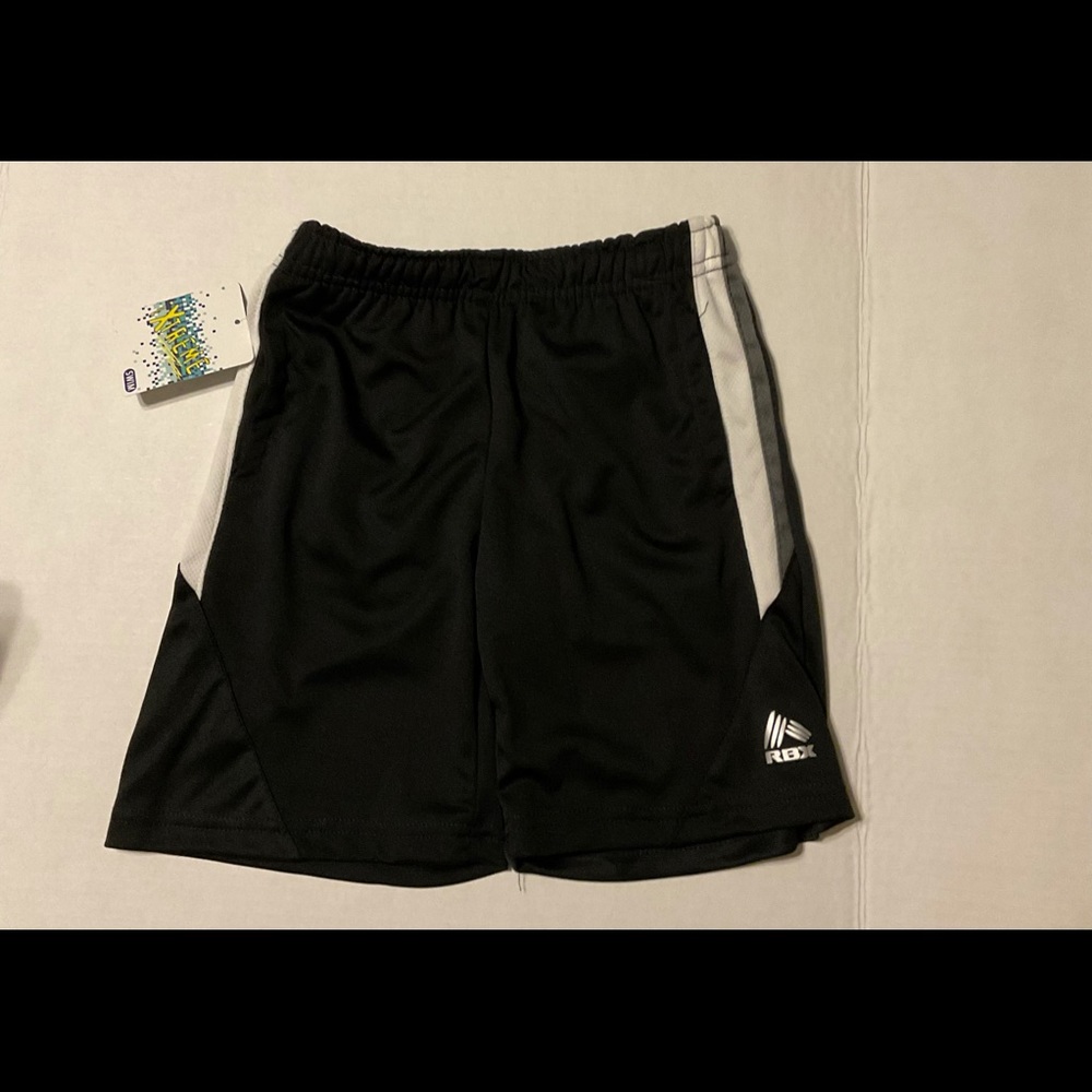 RBX Black with Side Stripes Swim Trunks Size S(4)